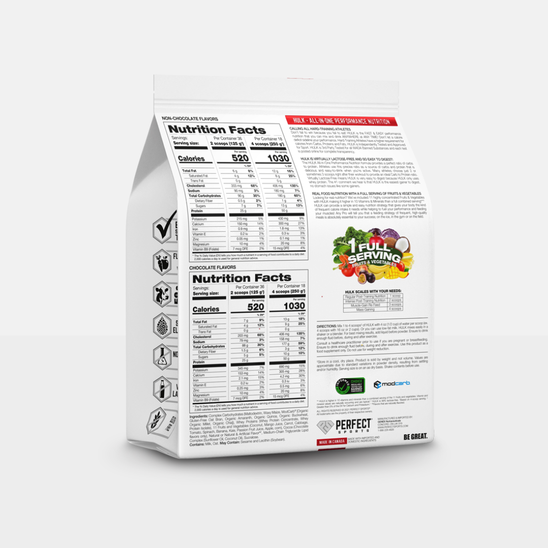 Perfect Sports Hulk Clean Mass Gainer 10lb