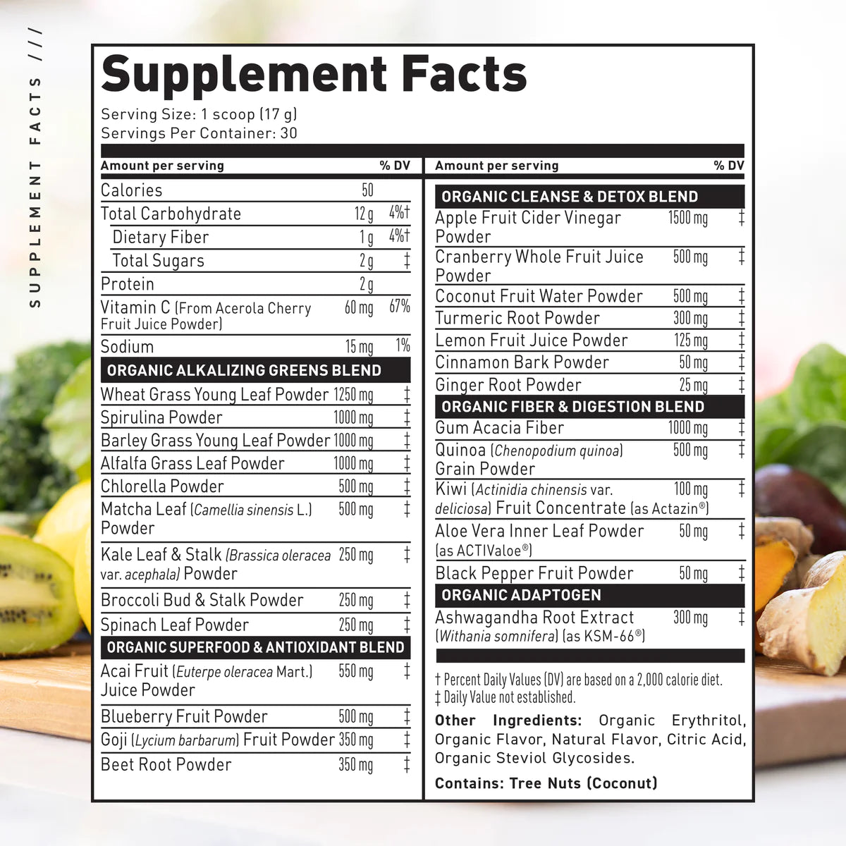 KAGED Outlive Greens Powder