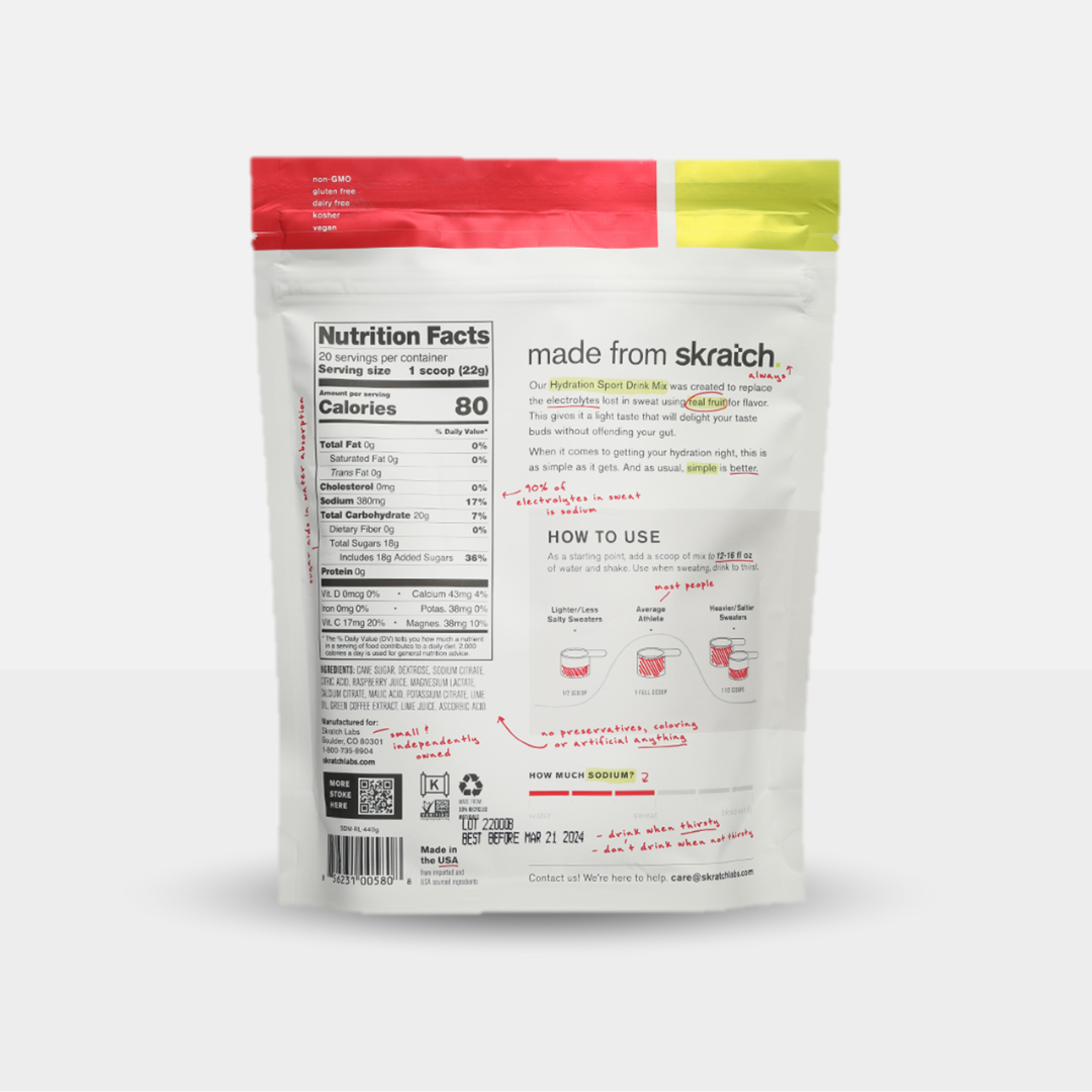 Skratch Sport Hydration Drink Mix with Caffeine