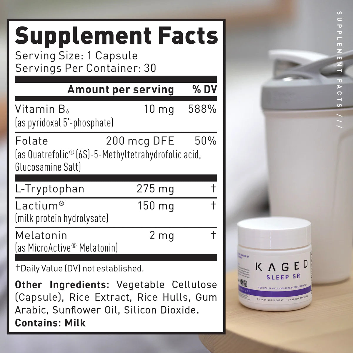 KAGED Sleep SR 30 Veggie Capsules