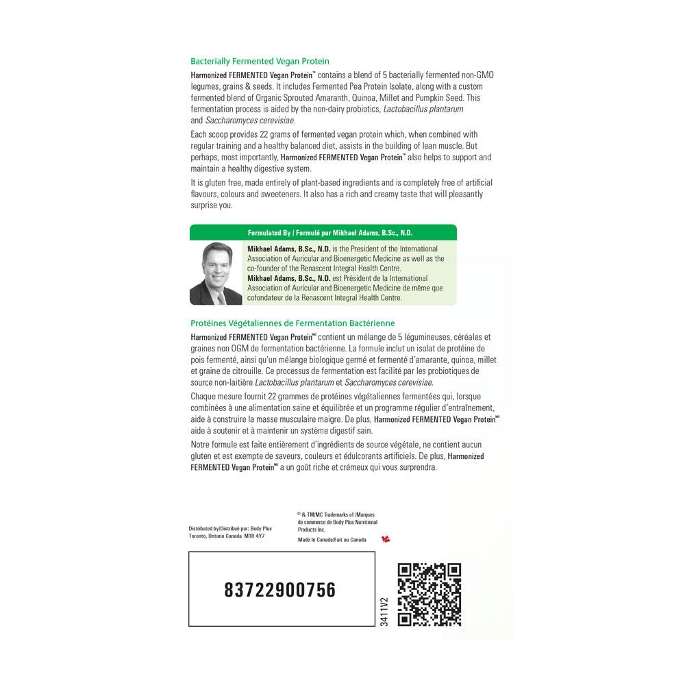 PV3411 Harmonized Fermented Vegan Protein Vanilla Label