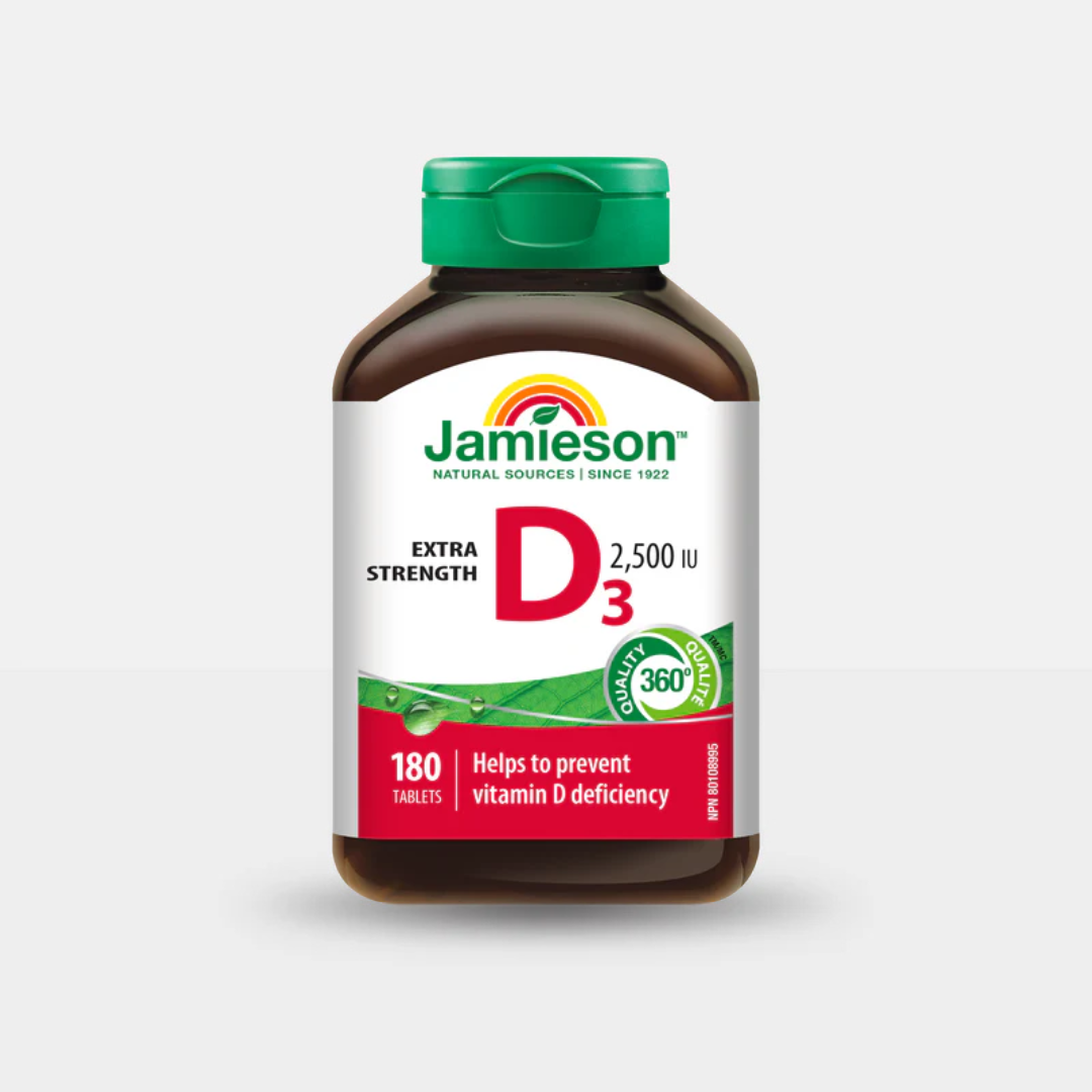 Jamieson Vitamin D3 2,500IU 180 Tabs