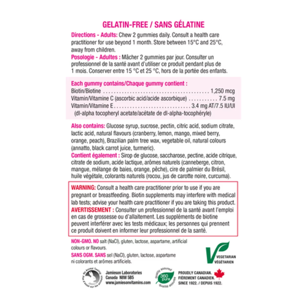 Jamieson Biotin | Gummies