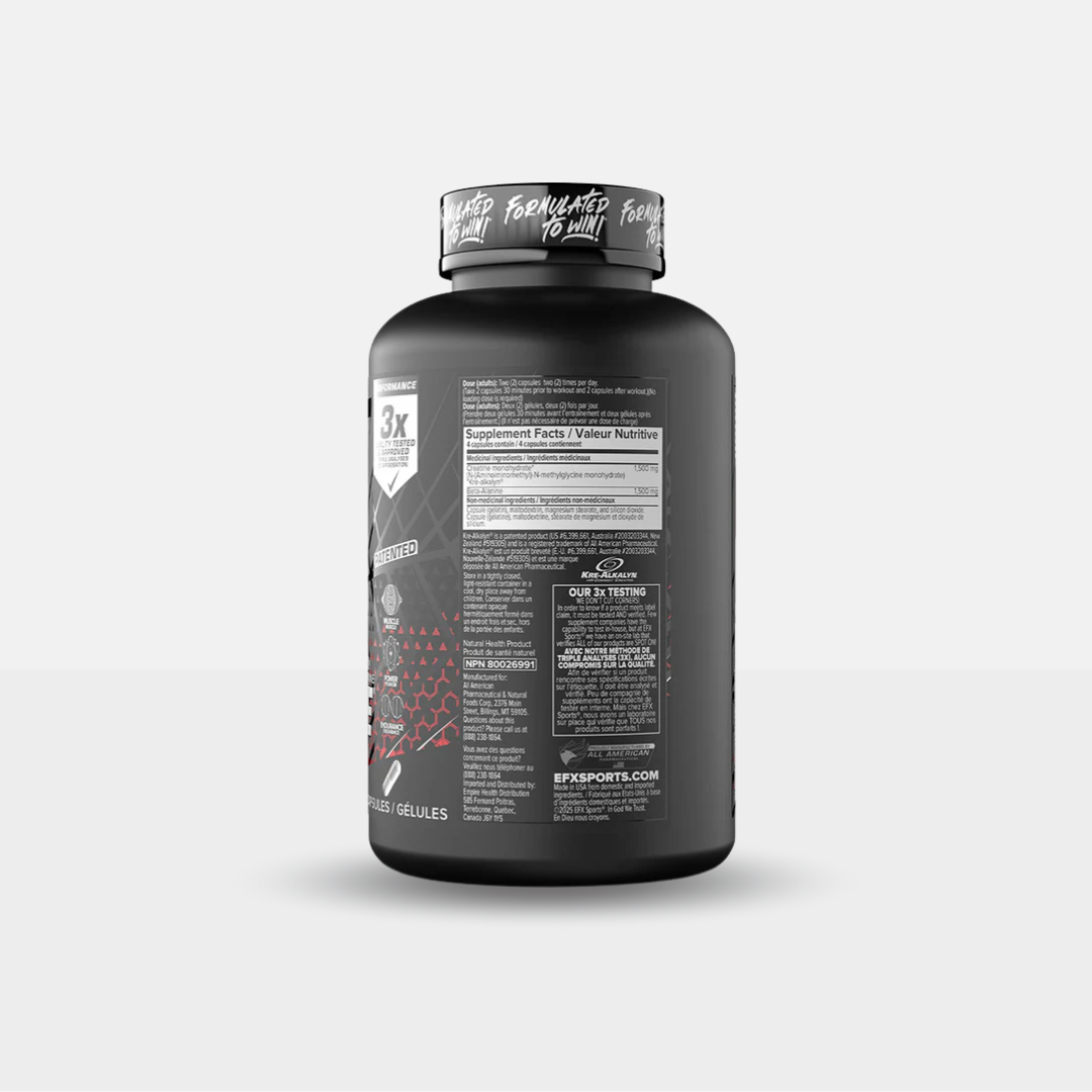 EFX Beta-Alanine + Kre-Alaklyn 144 Caps