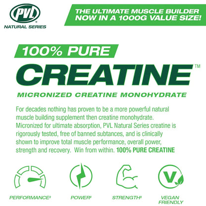 PVL 100% Pure Creatine 1000g