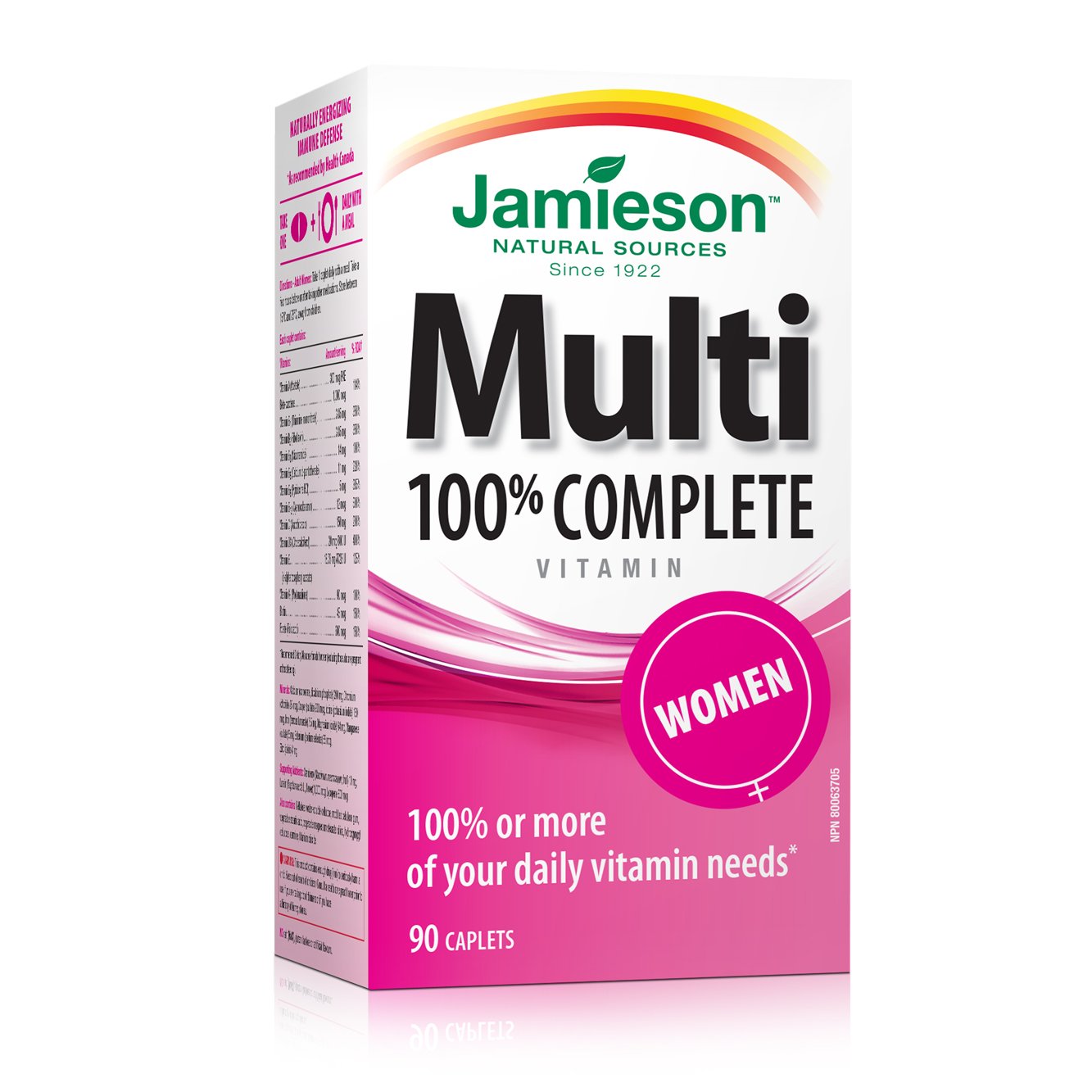 7868_100% Complete Multivitamin for Women_Pack White Background
