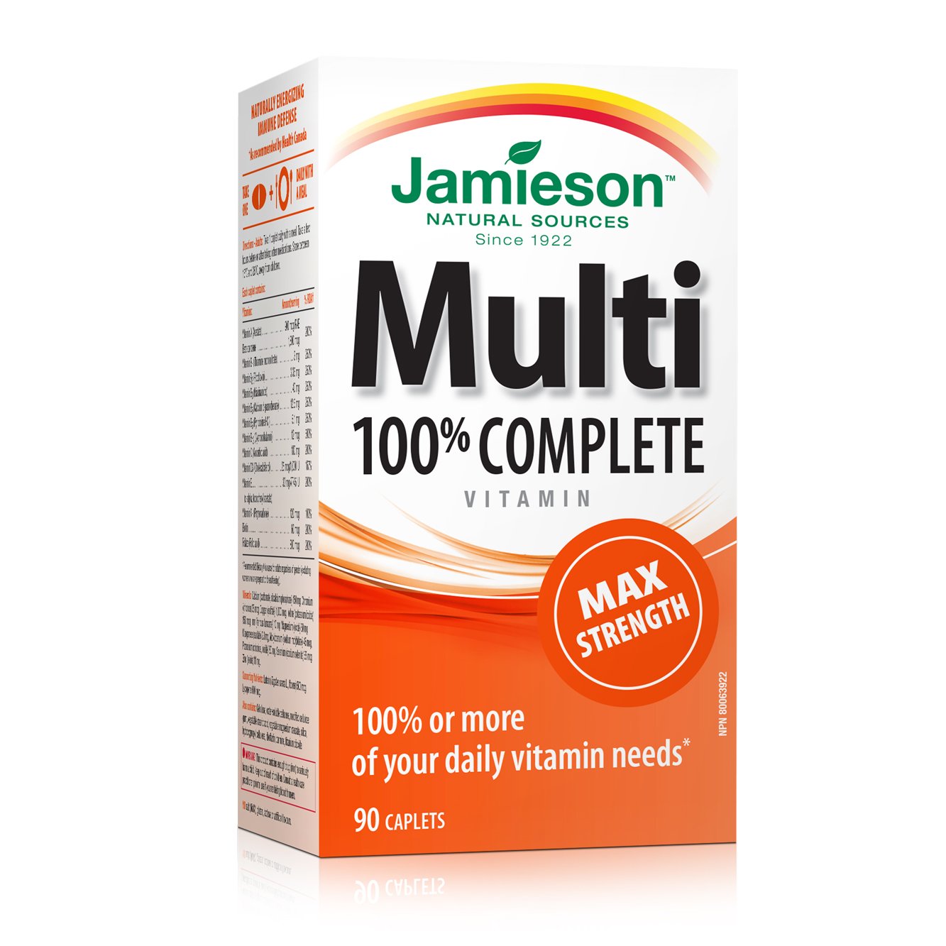 7875_100% Complete Multivitamin Chewable_Citrus Twist_Adults_Pack_White Background