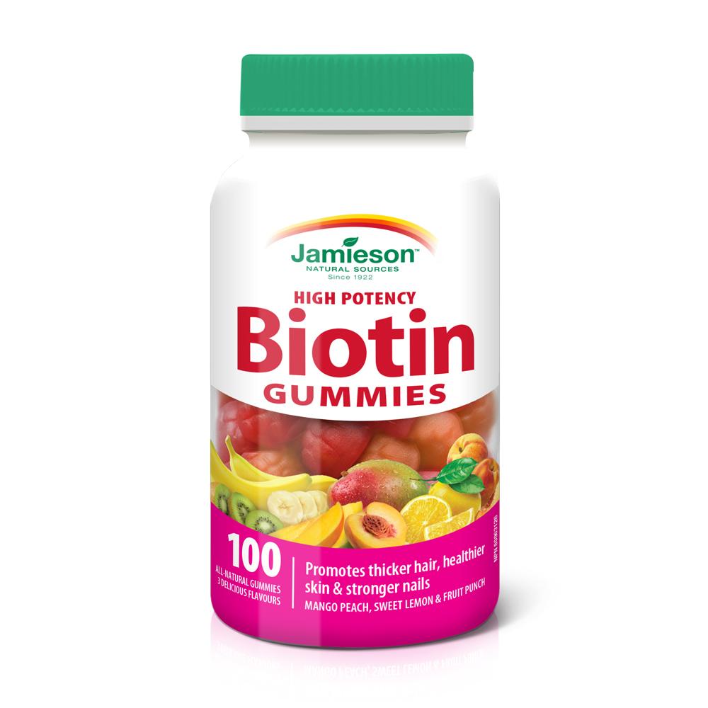 7968_Biotin Gummies_Bottle White Background