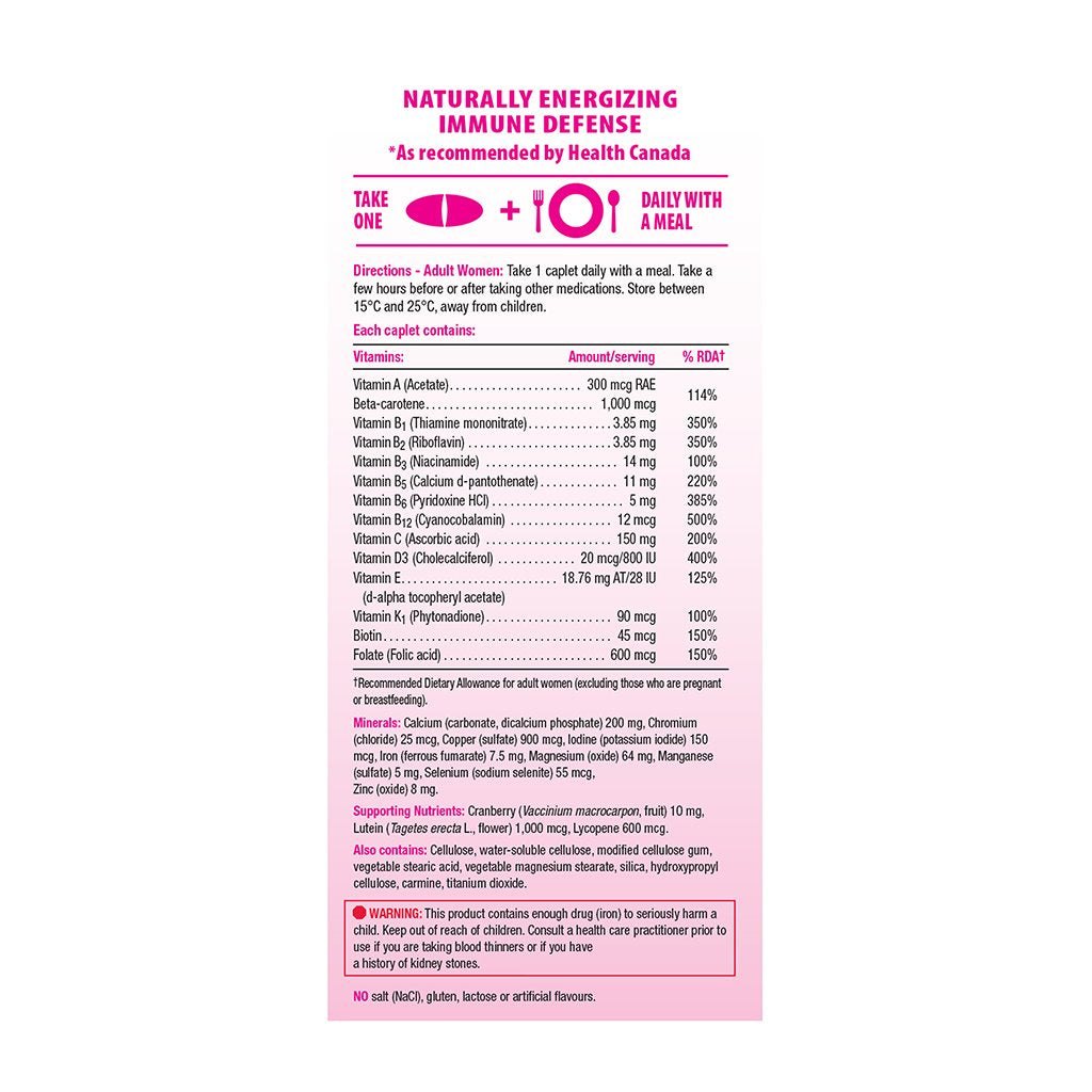 7868_100% Complete Multivitamin for Women_Label