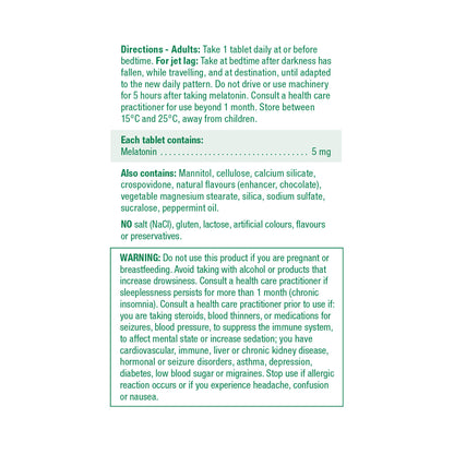 6212_Melatonin 5mg Fast Dissolving Chocolate Mint_Label EN