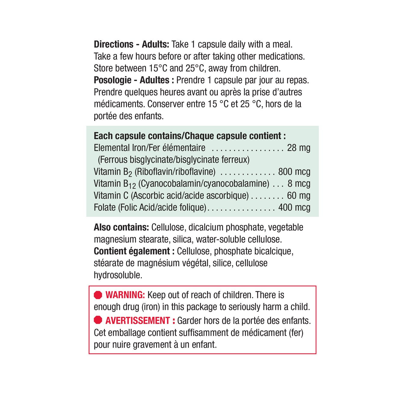 9048_Gentle Iron 28 mg_Label