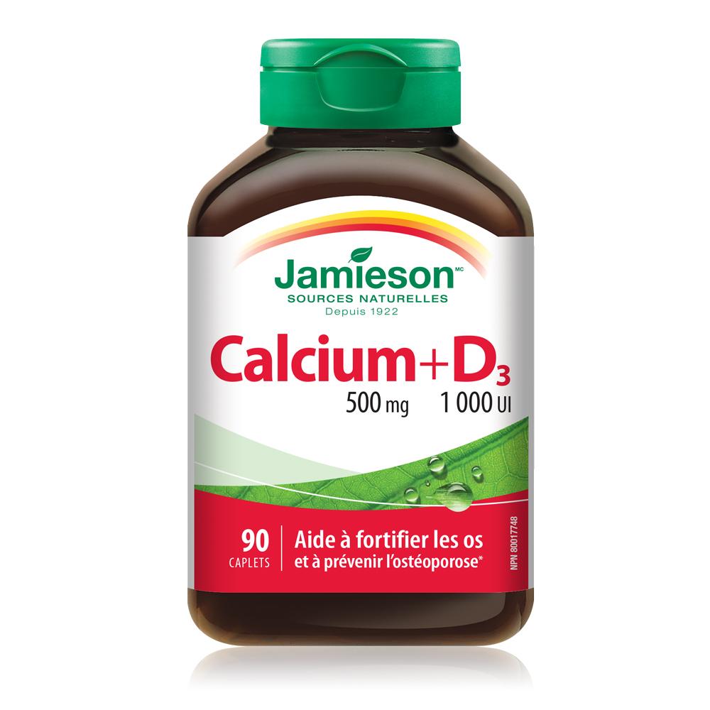 6116_Calcium 500 mg + Vitamin D3 1,000 IU_Bottle_Fr