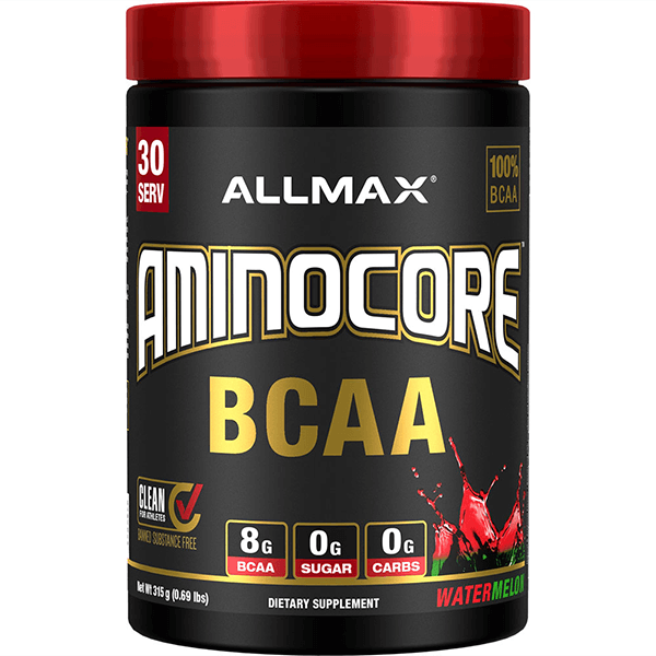 Allmax aminocore bcaa 30 servings 315g watermelon flavour