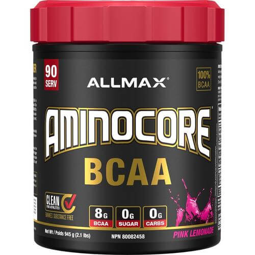 Allmax aminocore bcaa 90 servings 945g pink lemonade flavour