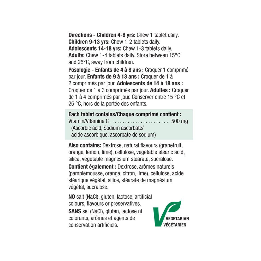 2458_Vitamin Chewable 500mg_Label