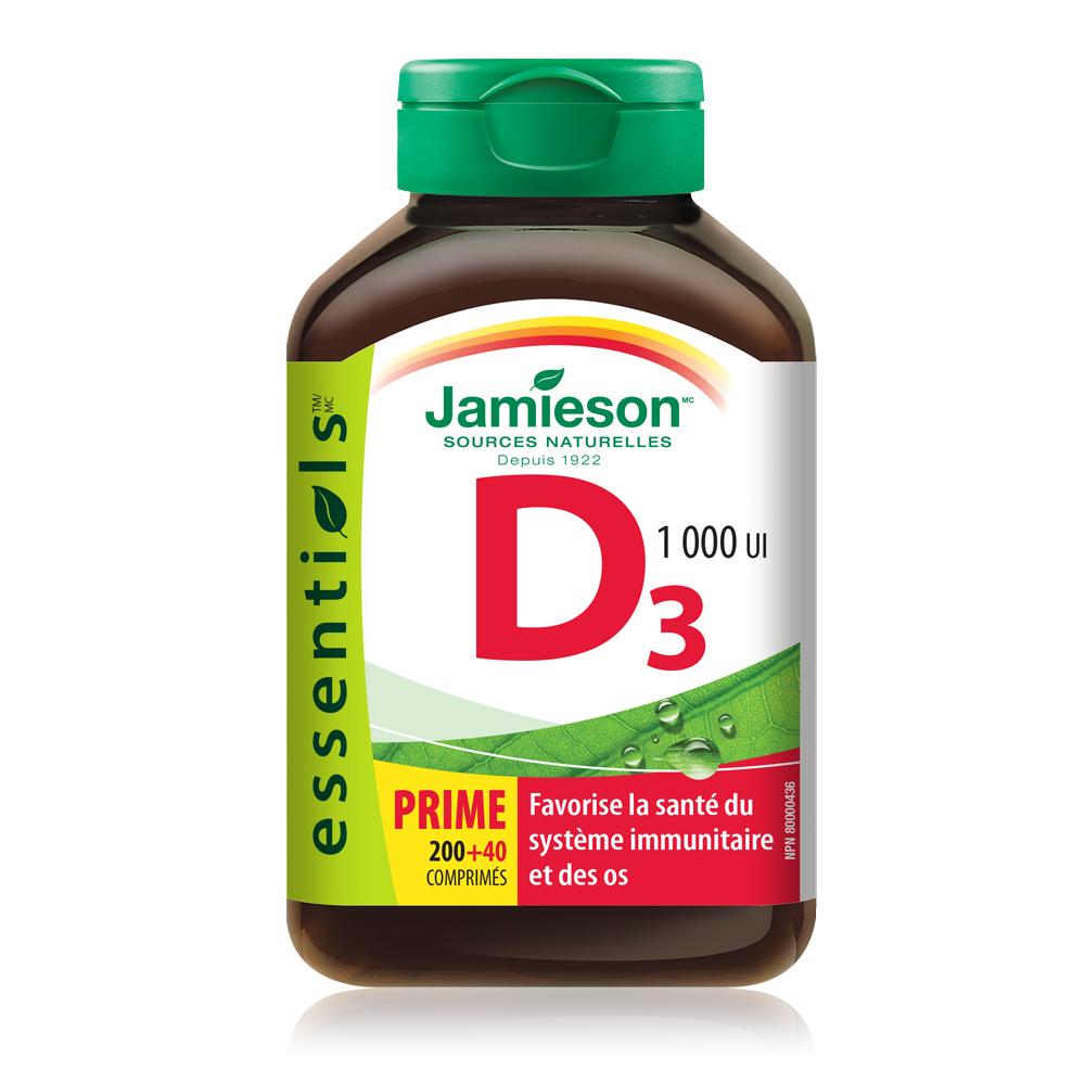 5254_Jamieson's Essential Vitamin D 1000 IU_Bottle FR