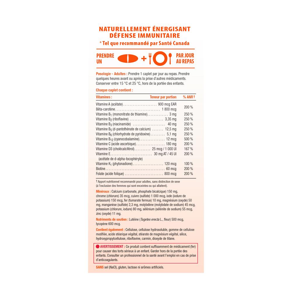 7875_100% Complete Multivitamin Chewable_Citrus Twist_Adults_Label fr