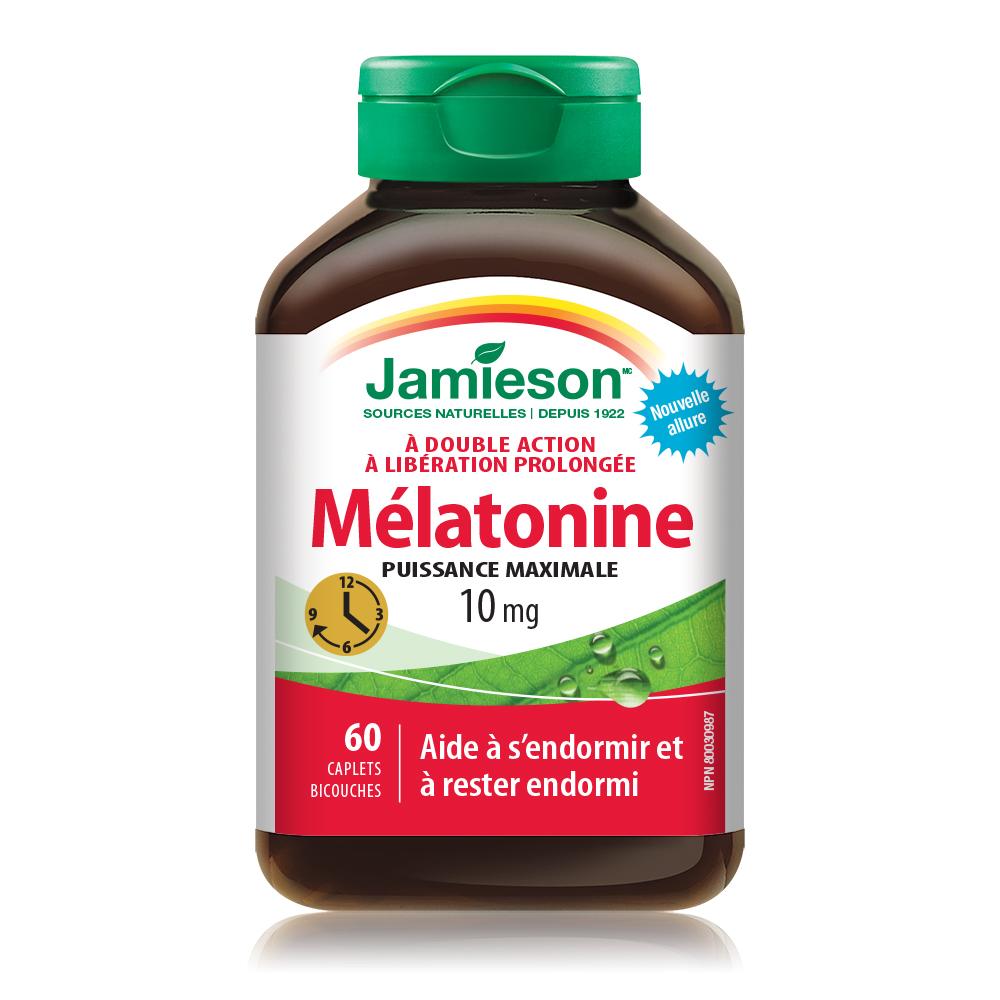 6824_Melatonin 10 mg Dual Action Timed Release_Bottle fr