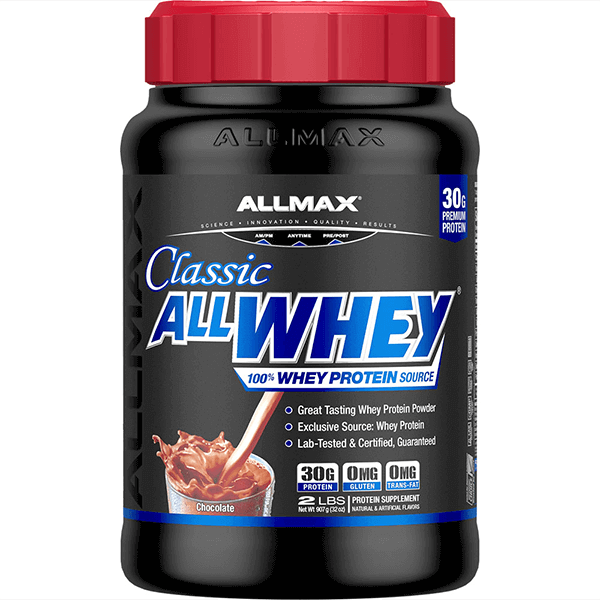 allmax allwhey classic 2 pound chocolate whey protein