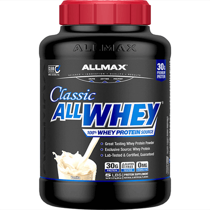 allmax allwhey classic 5 pound vanilla whey protein