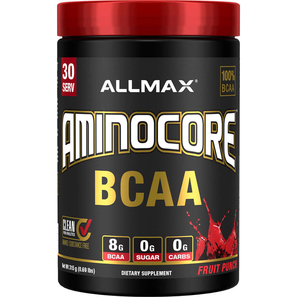 Allmax aminocore bcaa 30 servings 315g fruit punch flavour