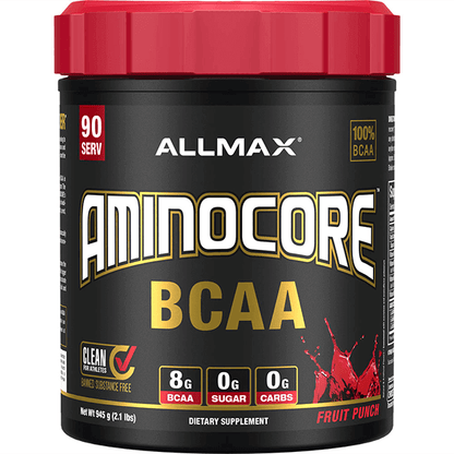 Allmax aminocore bcaa 90 servings 945g fruit punch flavour