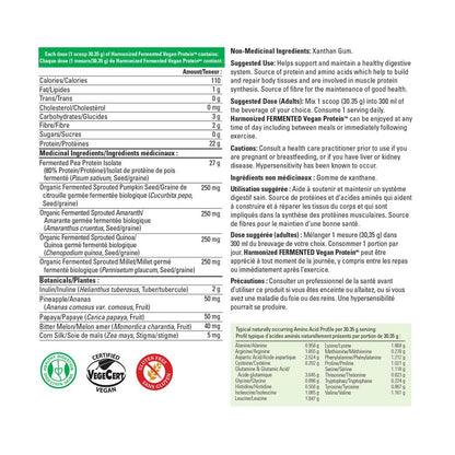 PV3412 Harmonized Fermented Vegan Protein Unflavoured Label